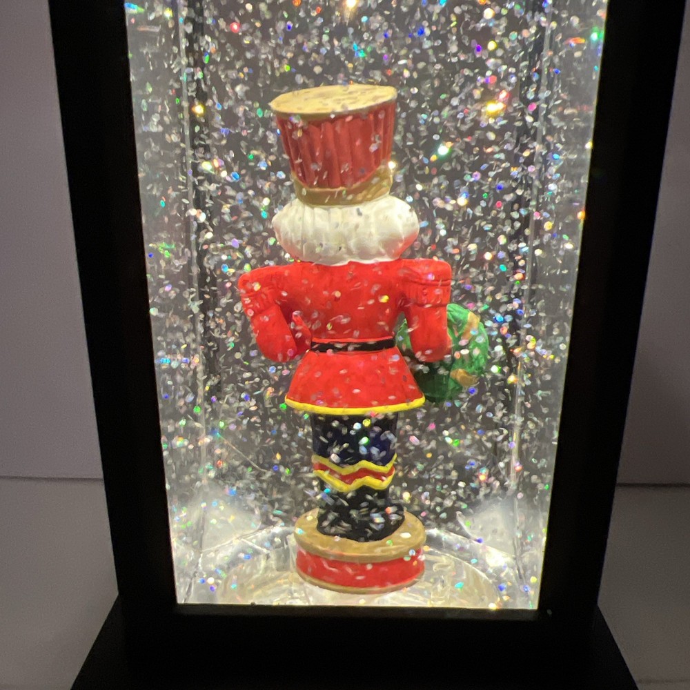 Holiday Nutcracker Lighted Water Lantern 11”