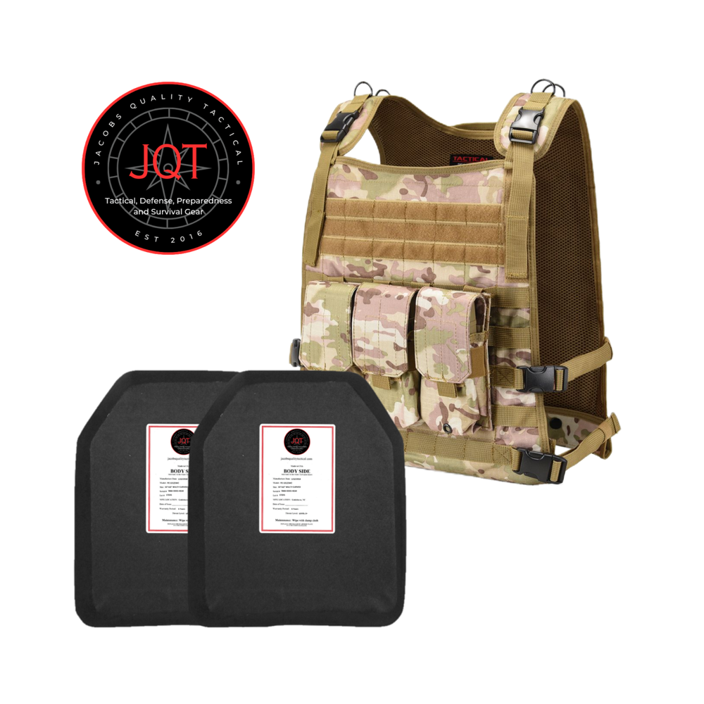 JQT Wildcat Level III+ Polyethene Body Armor Bundle Lightweight Level 3+ Armor