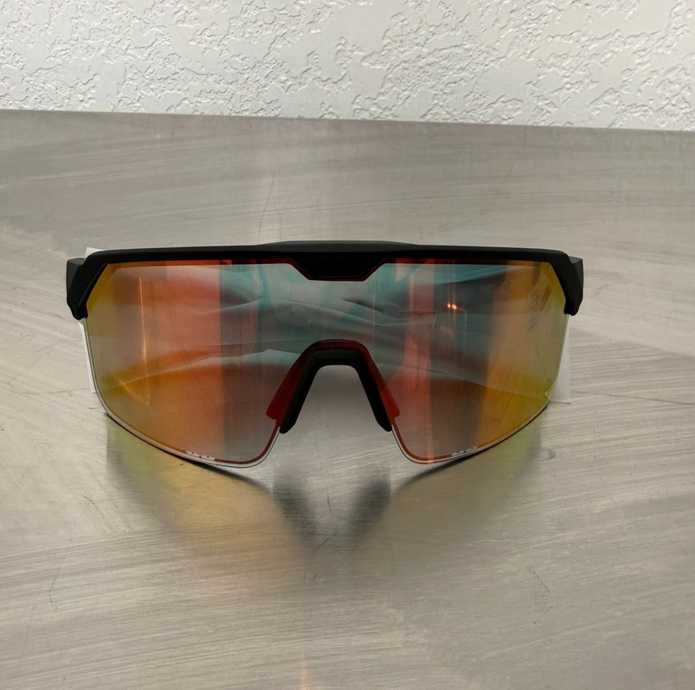 Chamelo Shield Instant Tint Adjustable Sunglasses Black with Fire Lens