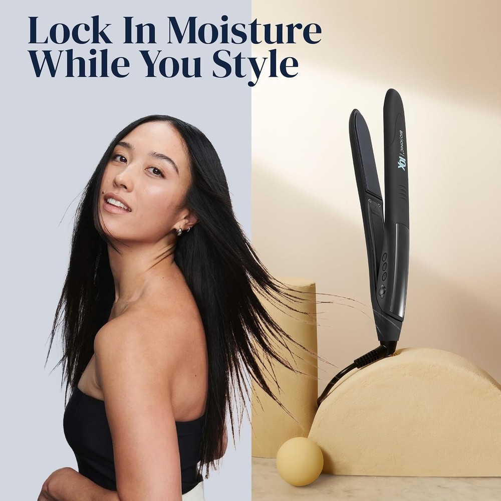 Bio Ionic 10X Pro Styling Iron 1" Nano Ionic-with Vibrating Plates