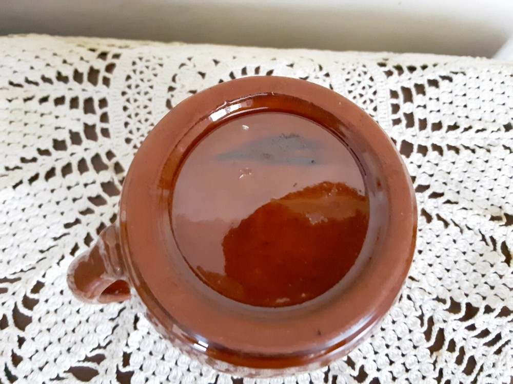Vintage? Small Brown Ceramic Pottery Pitcher- Made in Spain