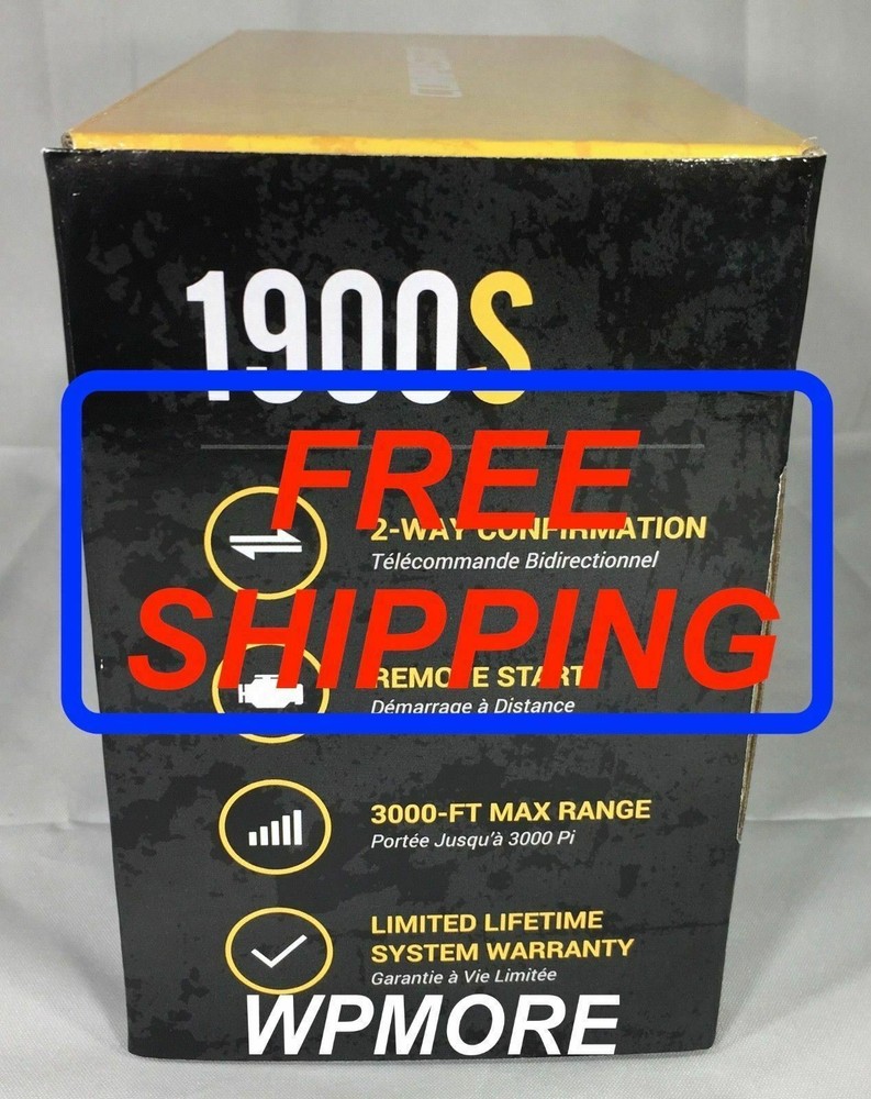 Compustar CS1900-S 2-Way 3000-FT Range LED R3 Remote Start Keyless System cs4900