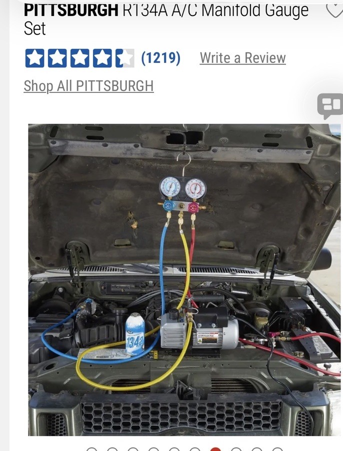 Pittsburgh A/C Manifold Gauge Set