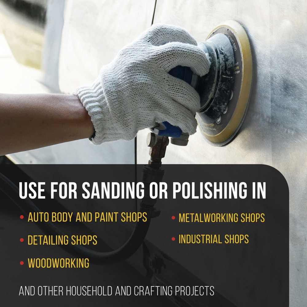 Dura-Gold Pro Series 6" Hook & Loop DA Backing Plate Pad, Sanding Sander