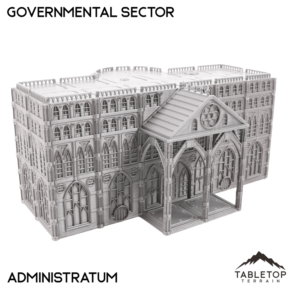 Governmental Sector 8mm Scale Building Pack - 6mm Tabletop Wargaming