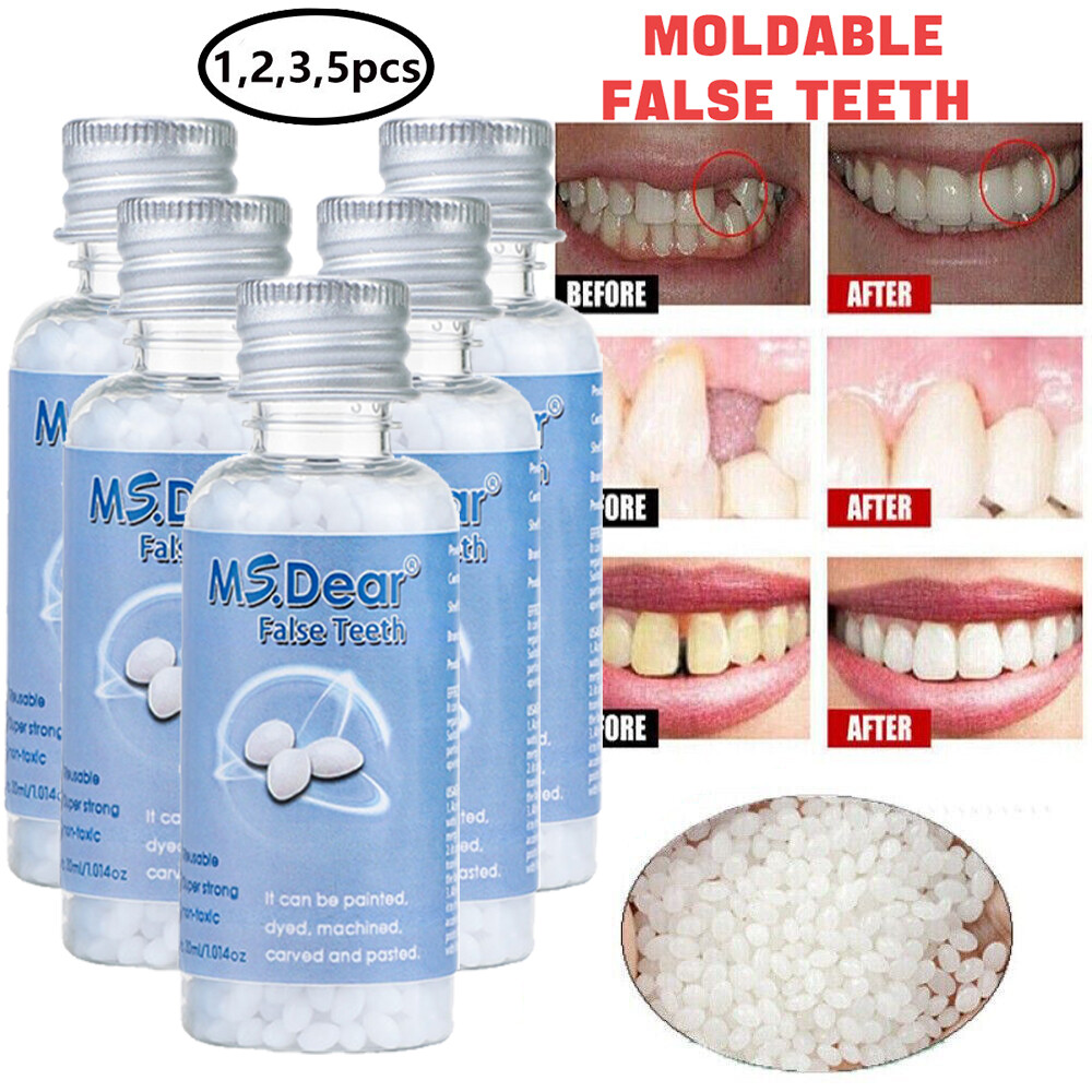 Temporary Tooth Repair Kit Temp Dental Repair Replace Missing DIY Make 12 Teeth~