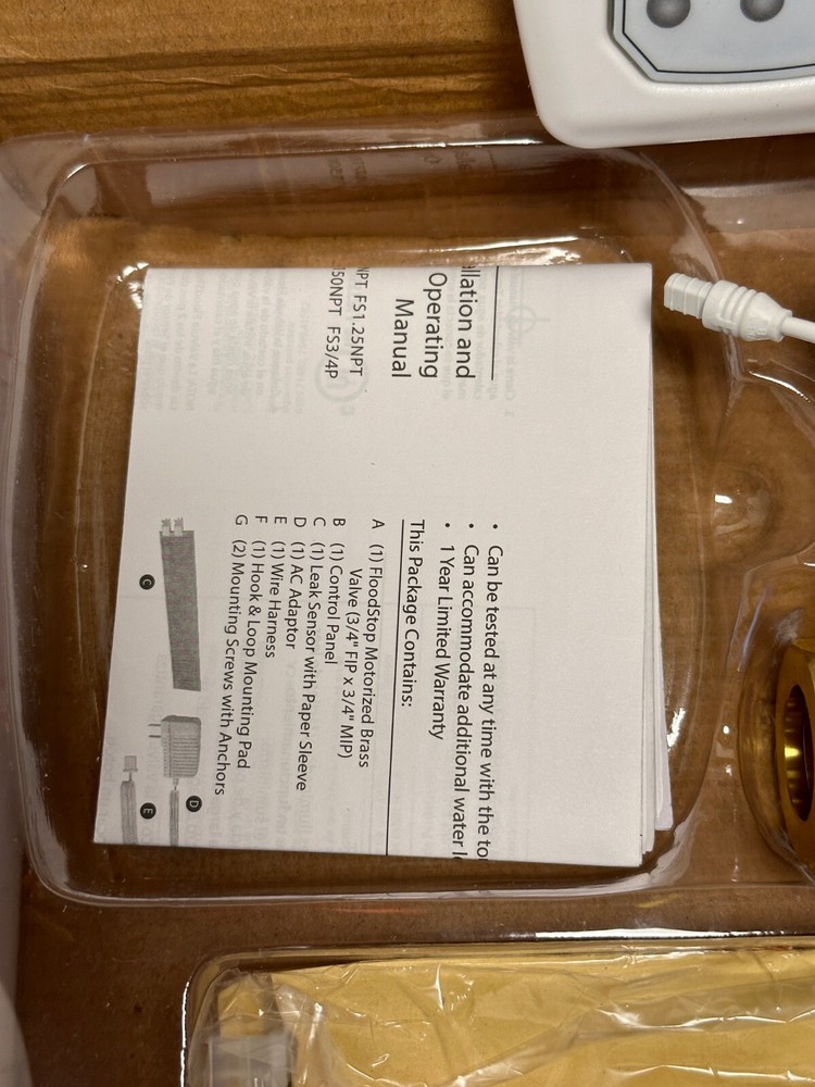 NEW FloodStop™ Onsite Pro 3/4" DIY Automatic Valve for Water Heater FS 3/4-C