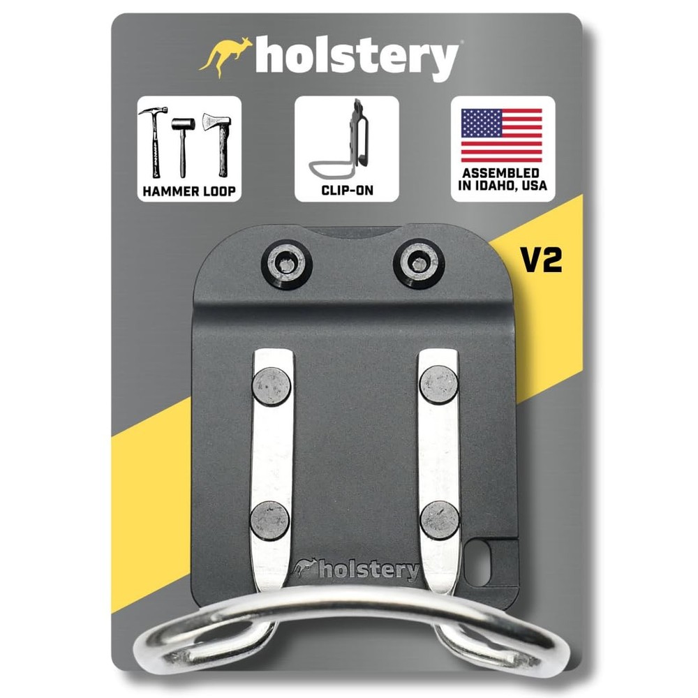 Hammer Holder Loop Clip-On Tool Belt Holster for Hammers Hatchets Mallets