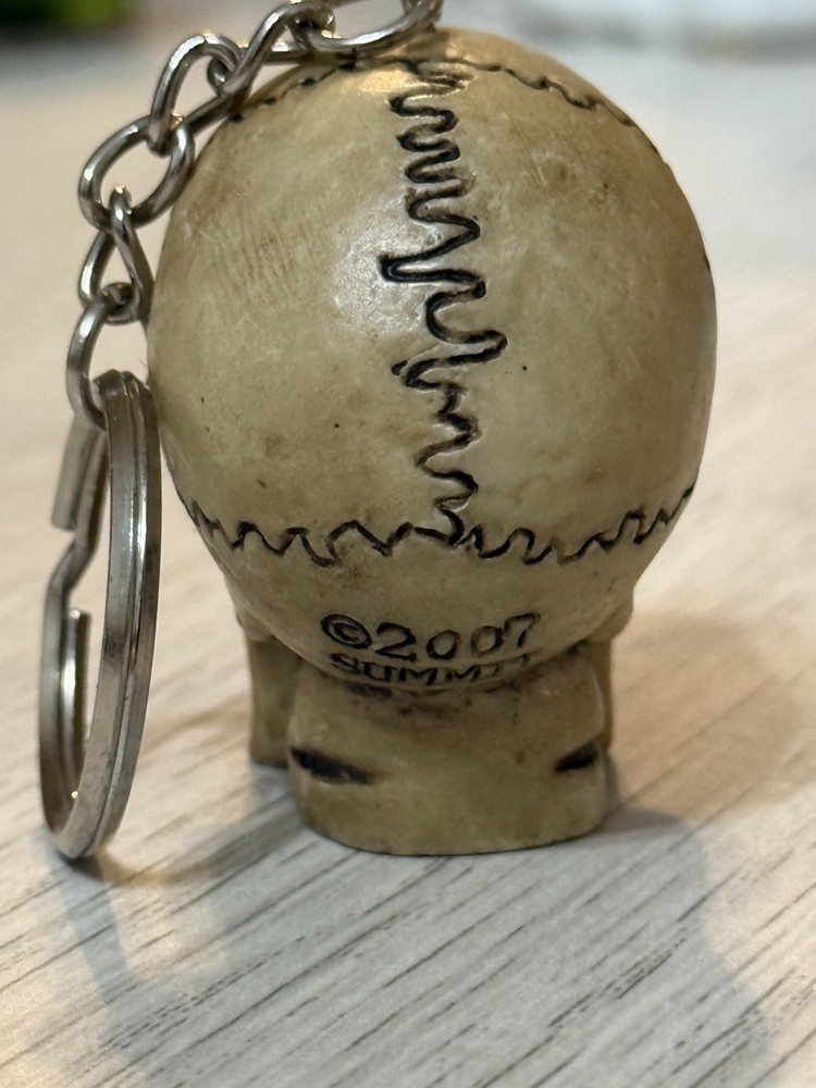 Skull Keychain , 2007 Summit 1 1/2" tall - NOS