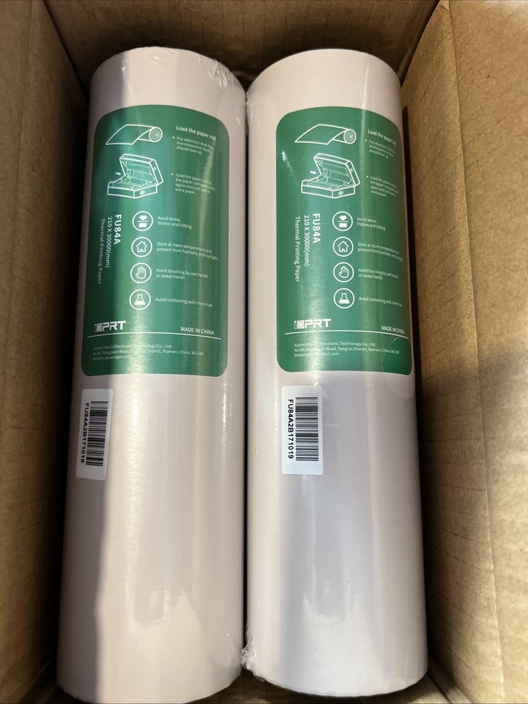 IDPRT 200 Sheets  A4 Thermal Printer Paper - 2 Rolls