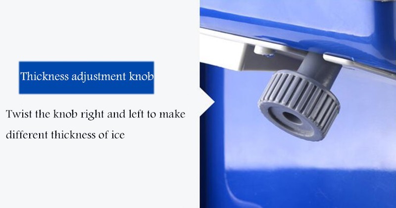 110V Electric Ice Shaver Crusher Fully Automatic Ice Thickness Adjustable