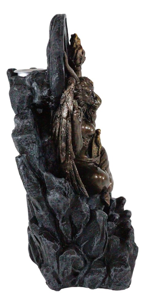 Ebros Sabbatic Goat Baphomet Pentagram Sigil Backflow Cone Incense Burner