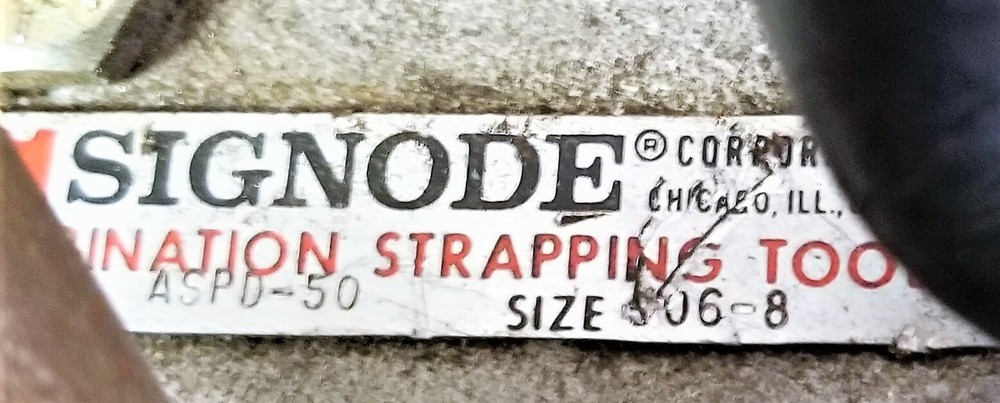 SIGNODE ASPD-50 PNEUMATIC COMBINATION TOOL FOR 1/2" PLASTIC POLY STRAPPING [C5S4