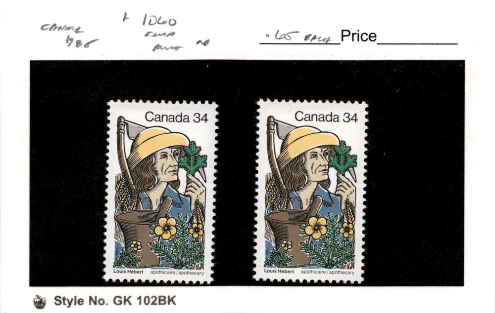 Canada, Postage Stamp, #1060 (2 Ea) Mint NH, 1985 (AB)