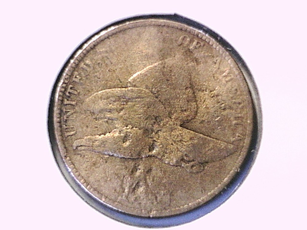1857 Flying Eagle Cent Genuine Raw Ungraded 00770