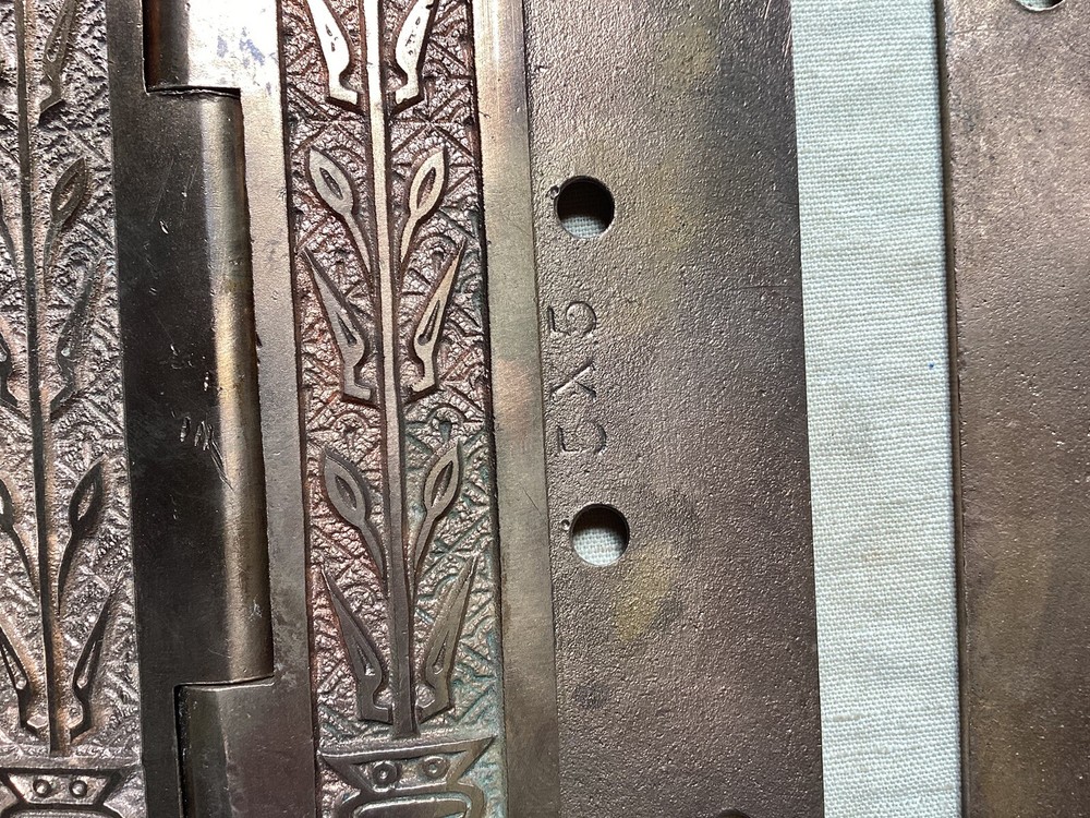 Eastlake Hinges, Solid Brass. 5” X 5”