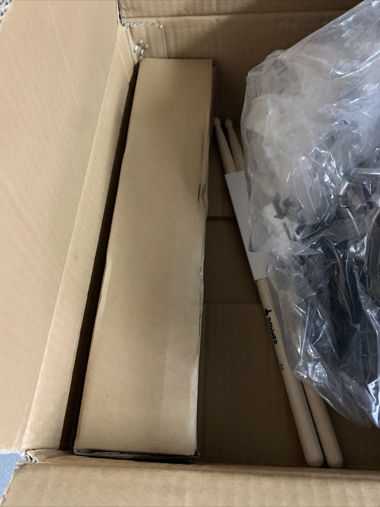 Drum Throne Set, Padded Seat Height Adjustable Drum Stools, 5A Drumsticks