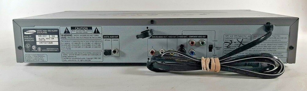 Samsung DVD-S221 DVD Player Silver No Remote