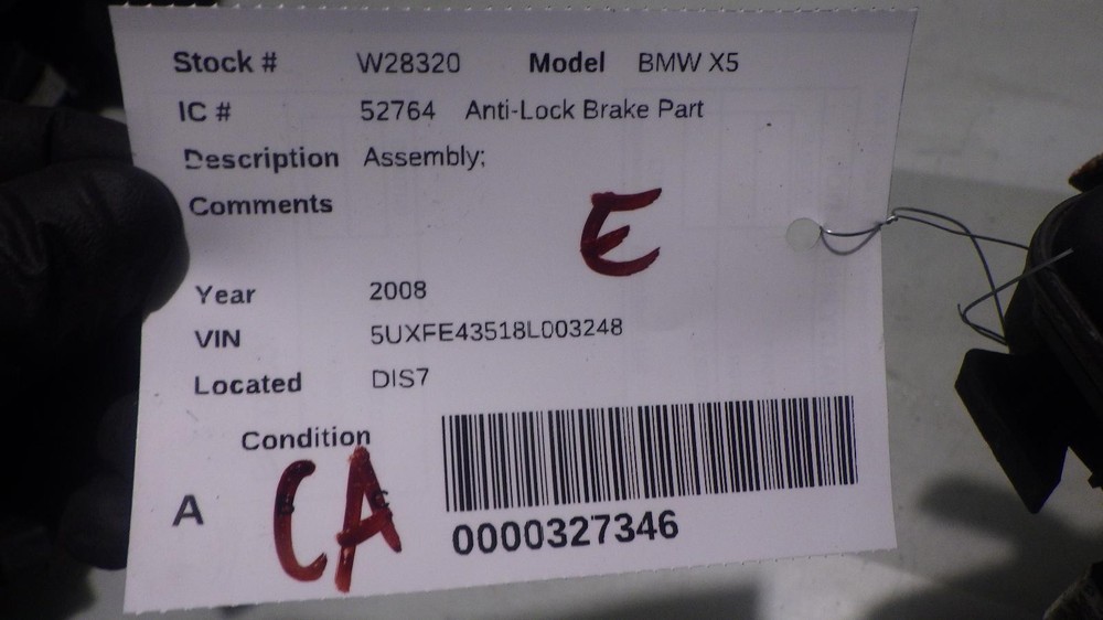 08 BMW X5 Anti-Lock Brake