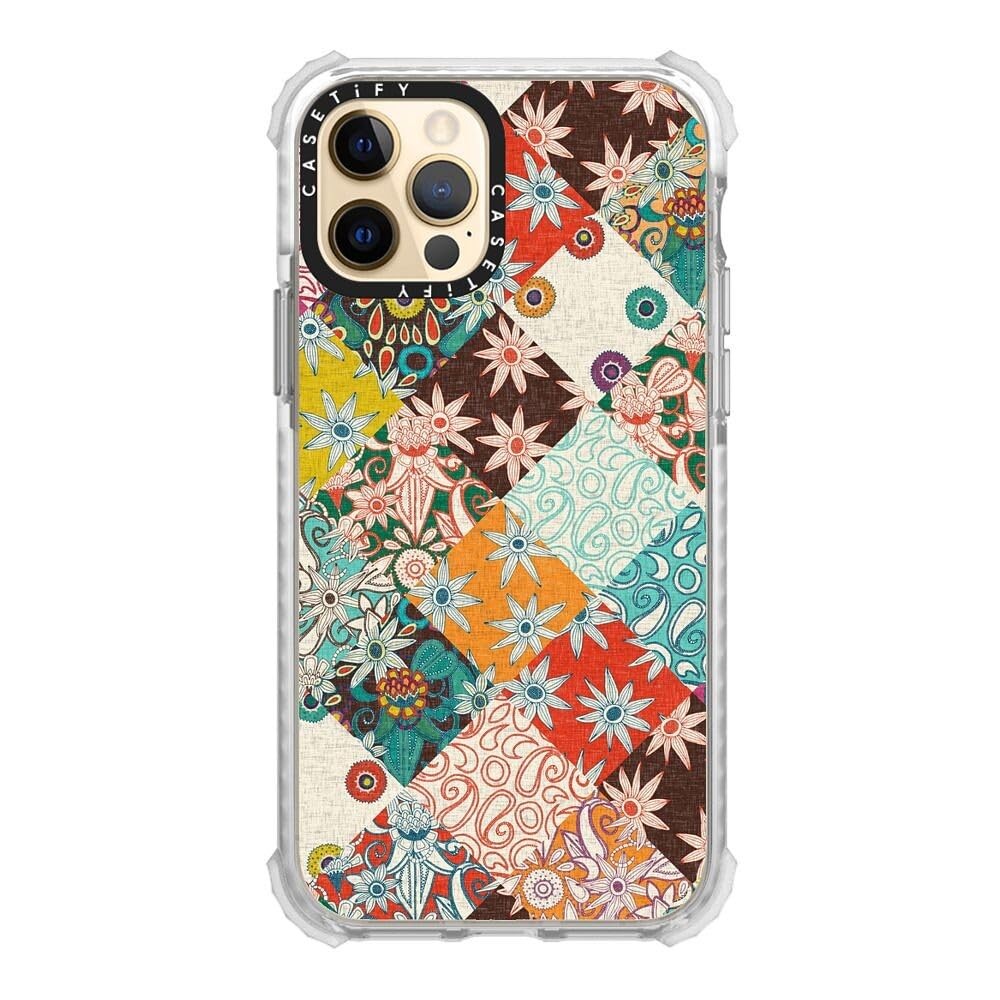 CASETiFY Ultra Impact Case for iPhone 12 / iPhone 12 Pro - SARILMAK Patchwork -
