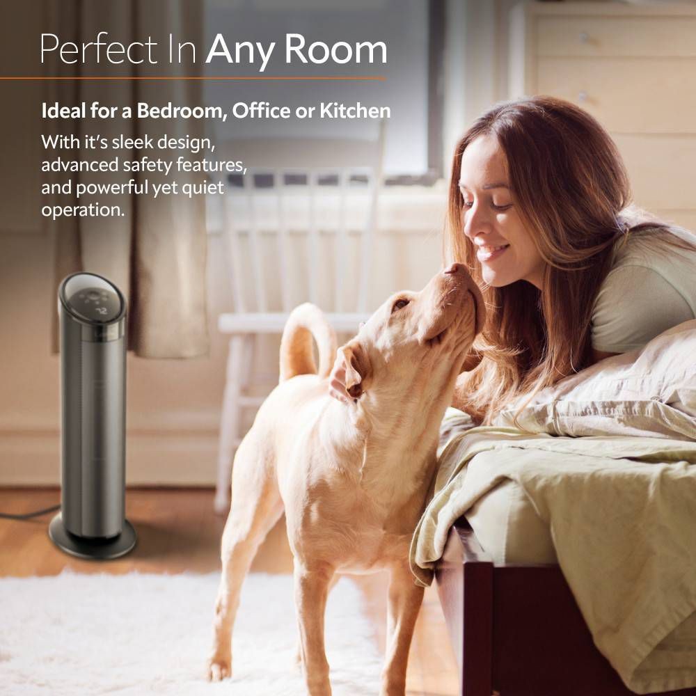 Lasko CT22495 22" Ceramic Tower Heater with Remote Control