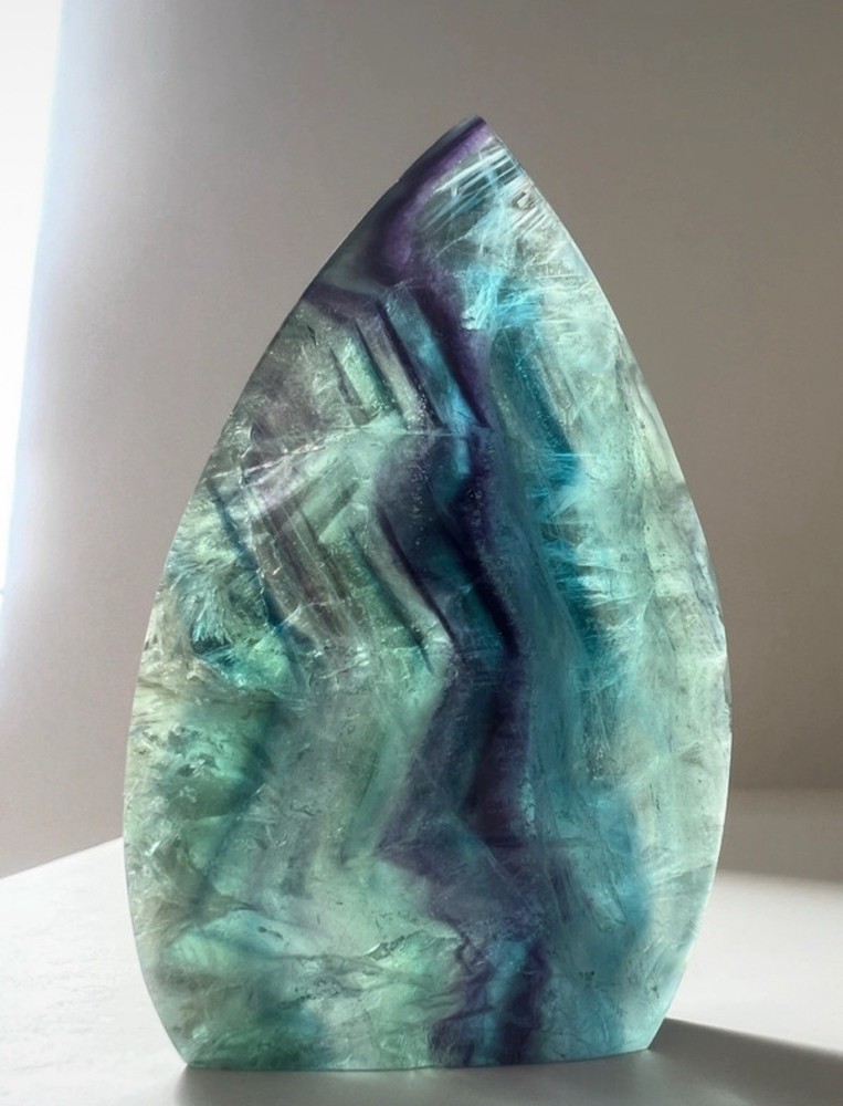 153g Fluorite Polished Teardrop