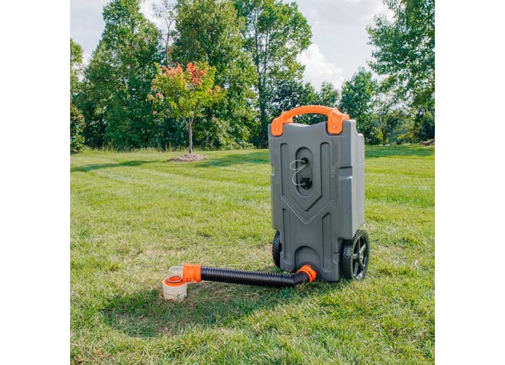 Camco 39002 Rhino HD 21 Gal Portable RV Waste Holding Tank w/ Hose & Accessories