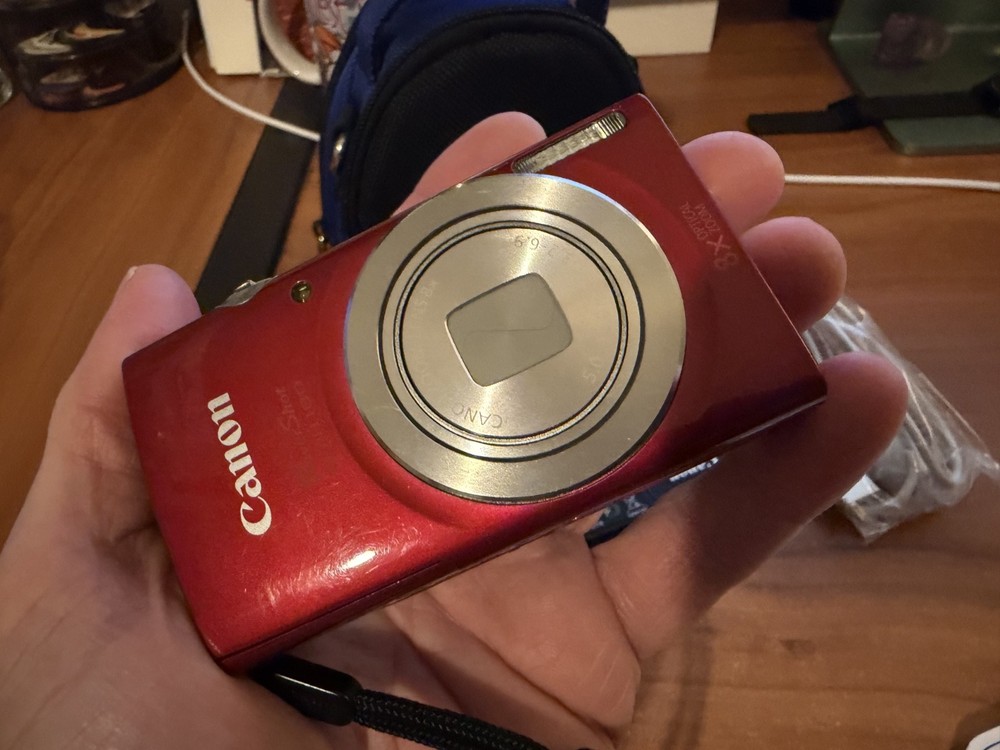 CANON PowerShot * ELPH 180 * RED * Digital Camera + Accessories