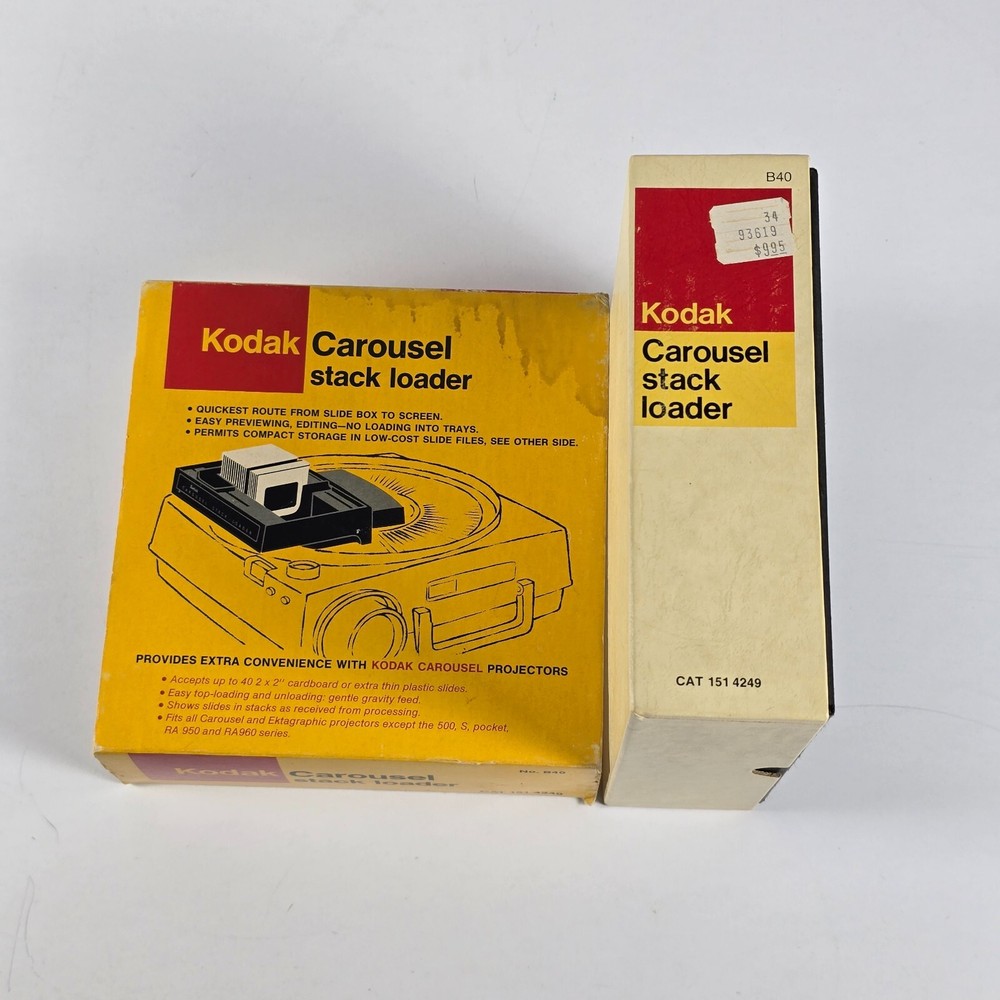 Original Kodak Carousel Slide Projector Stack Loader B40