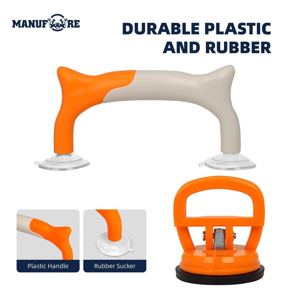 MANUFORE 3PCS Quilting Ruler Handle Sewing Tools for Orange