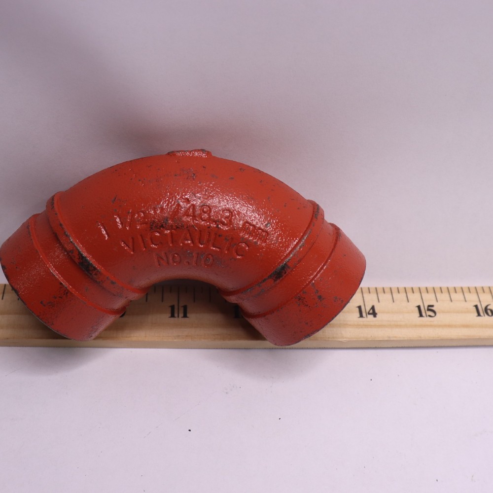 Victaulic #10 Elbow Pipe Fitting Galvanized 1-1/2"