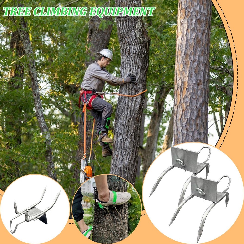 Tree Climbing Spikes For Tree Work Secure Fit Portable Gear Equipment Tree
