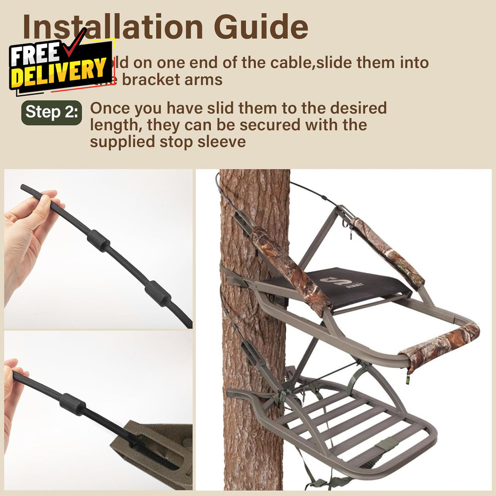 Climbing Tree Stand Replacement Cables for Summit Climber 65 Hang on Climber T..