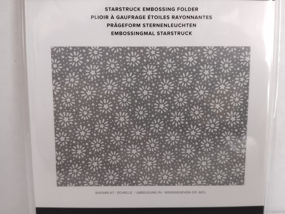 Stampin' Up! STARSTRUCK Embossing Folder NEW Background Starburst Pattern