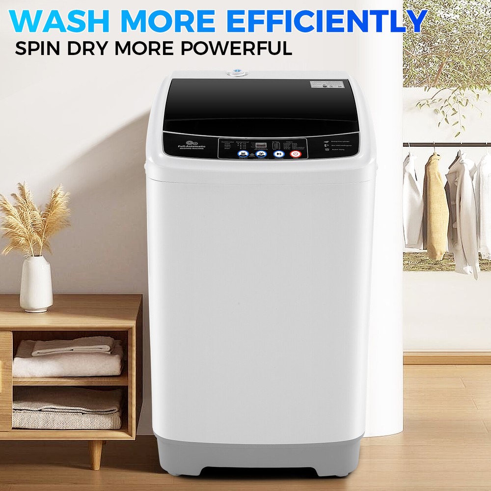 Portable Washing Machine 17.8Lbs Full Automatic Laundry Machine w/ 10 Programs💎