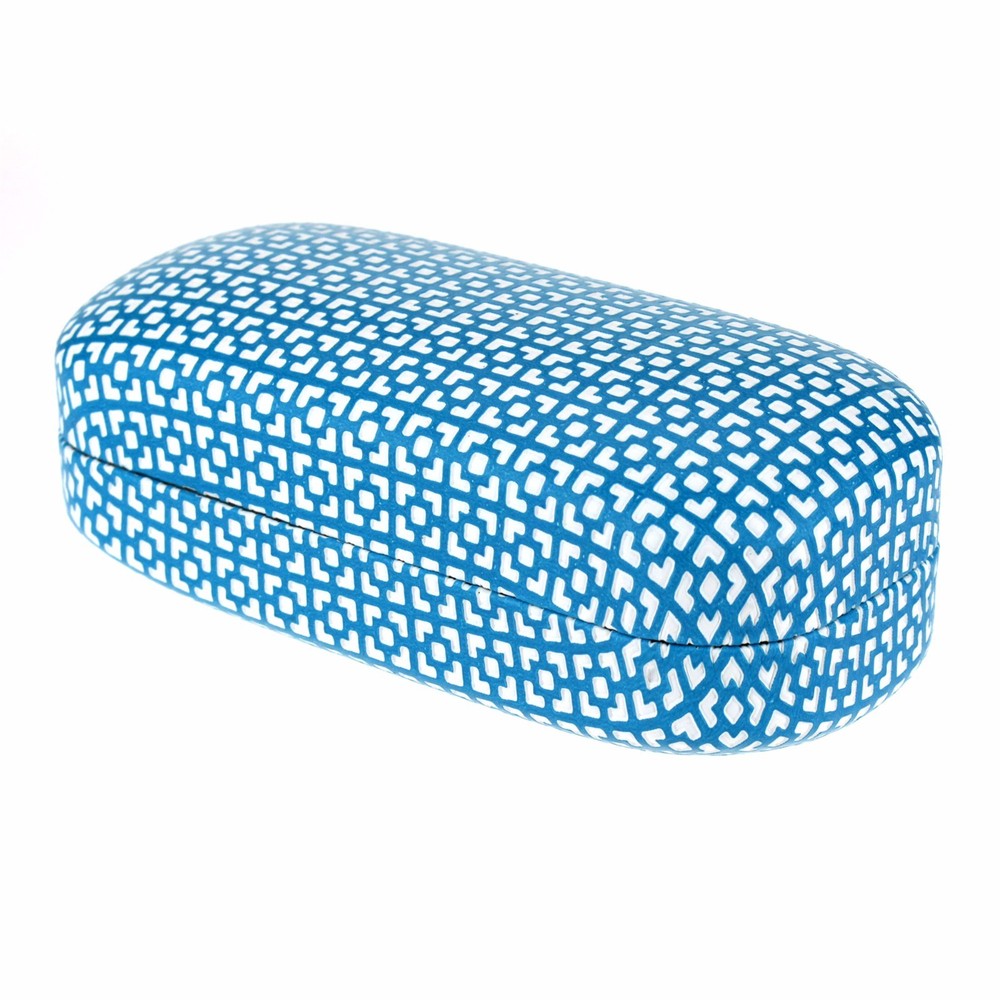 PASTL Sunglasses Glasses Protective Hard Case Square Lattice Pattern