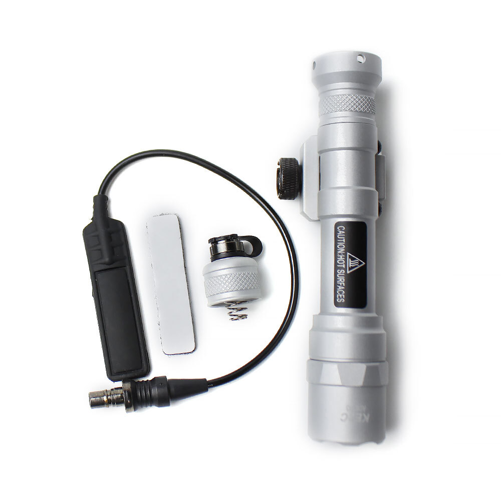 Tactical For M600B Flashlight LED White Weaponlight with Remote Switch 20mm Rail