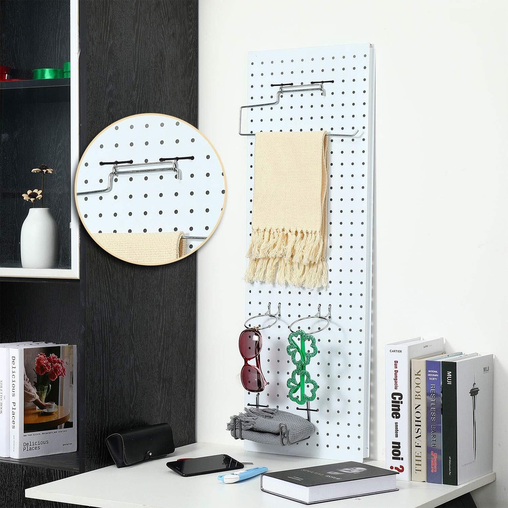 50 Pcs Pegboard Hook Locks Plastic Peg Hook Fixer Peg Board Hook Accessories