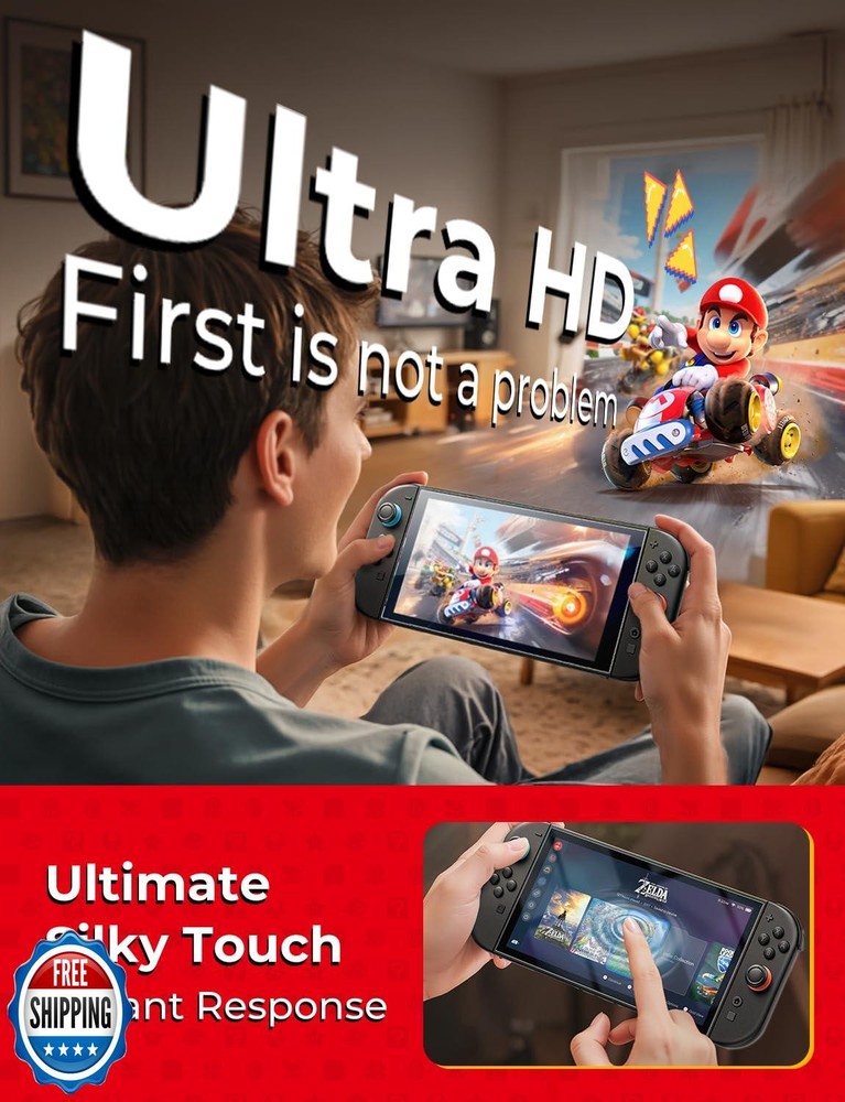 MAGIC JOHN 2 Pack for Nintendo Switch 2 Screen Protector 7.9'' [2