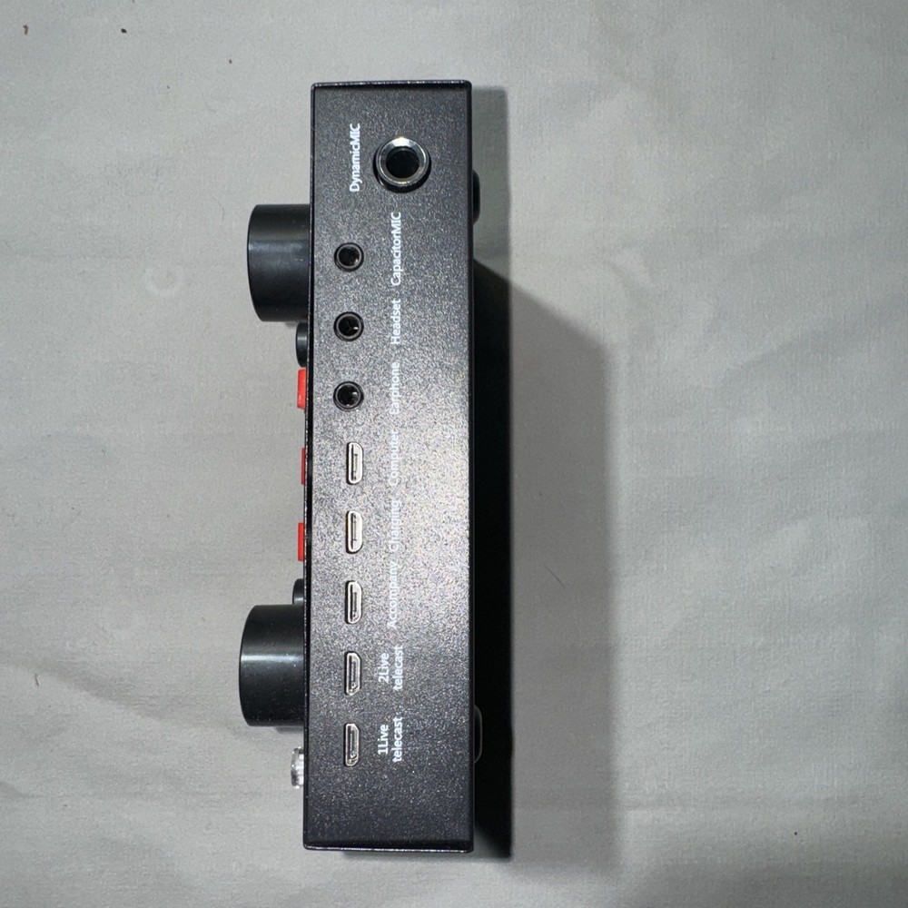 Vocal Processor Clear Mics Input Headphone For Live Broadcasting And