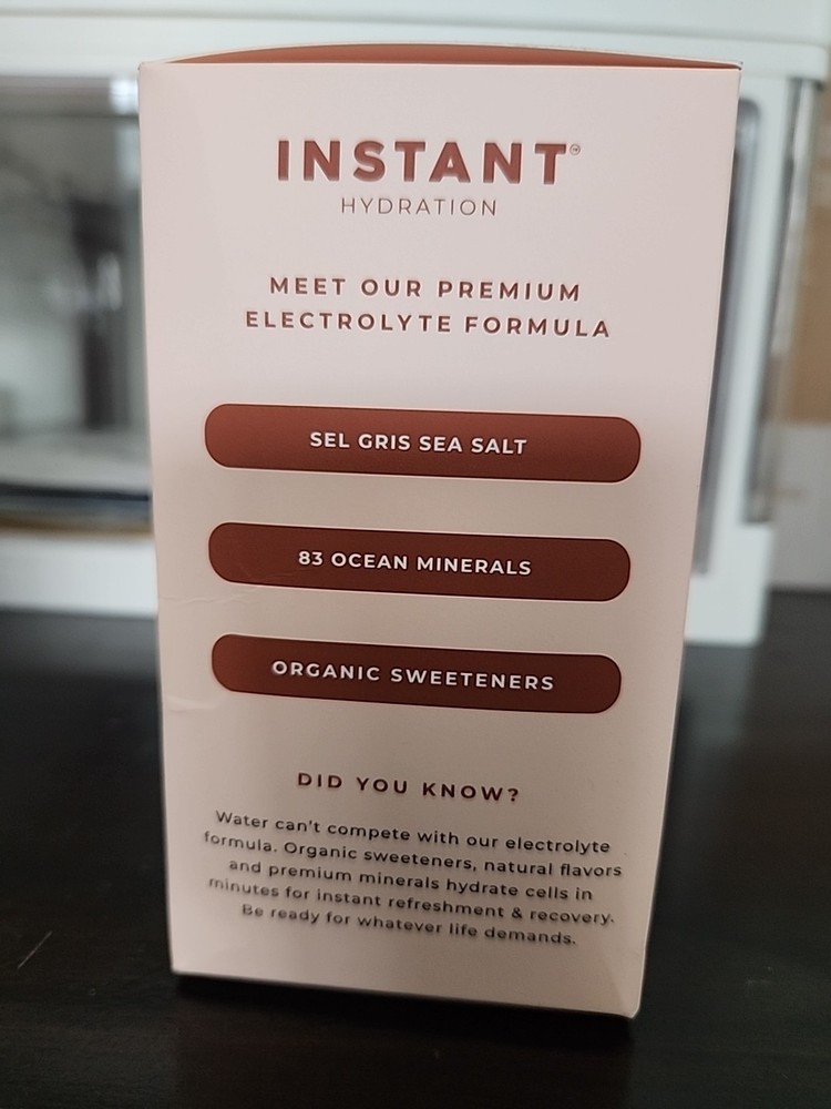 Instant Hydration Electrolytes Powder Packets - Watermelon Drink Mix - Zero Suga