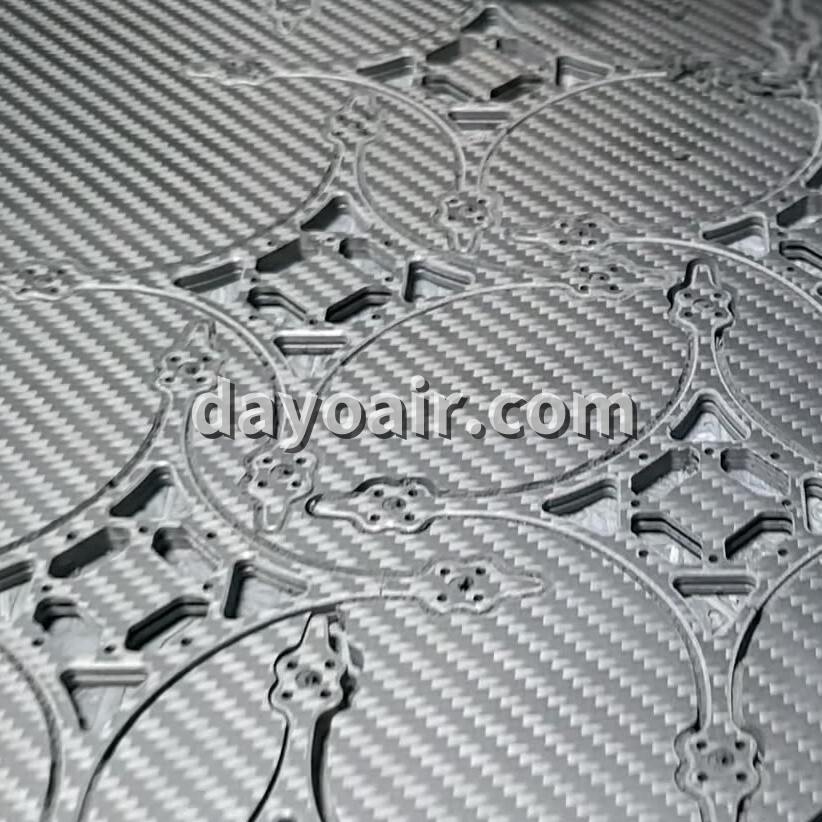 Carbon Fiber Sheet Plate Panel CNC Cutting Processing Custom Service Frame Parts