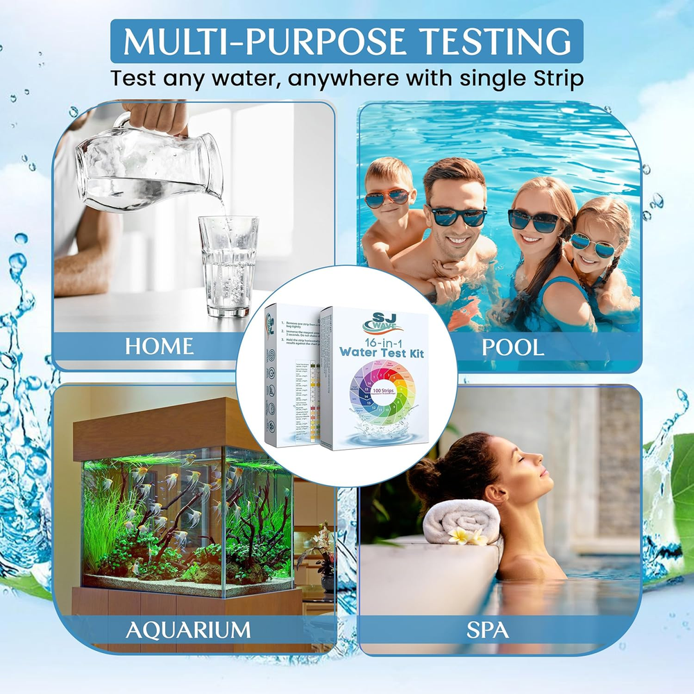 16 in 1 Water Testing Kits for Drinking Water - High Sensitivity Drinking Wat...