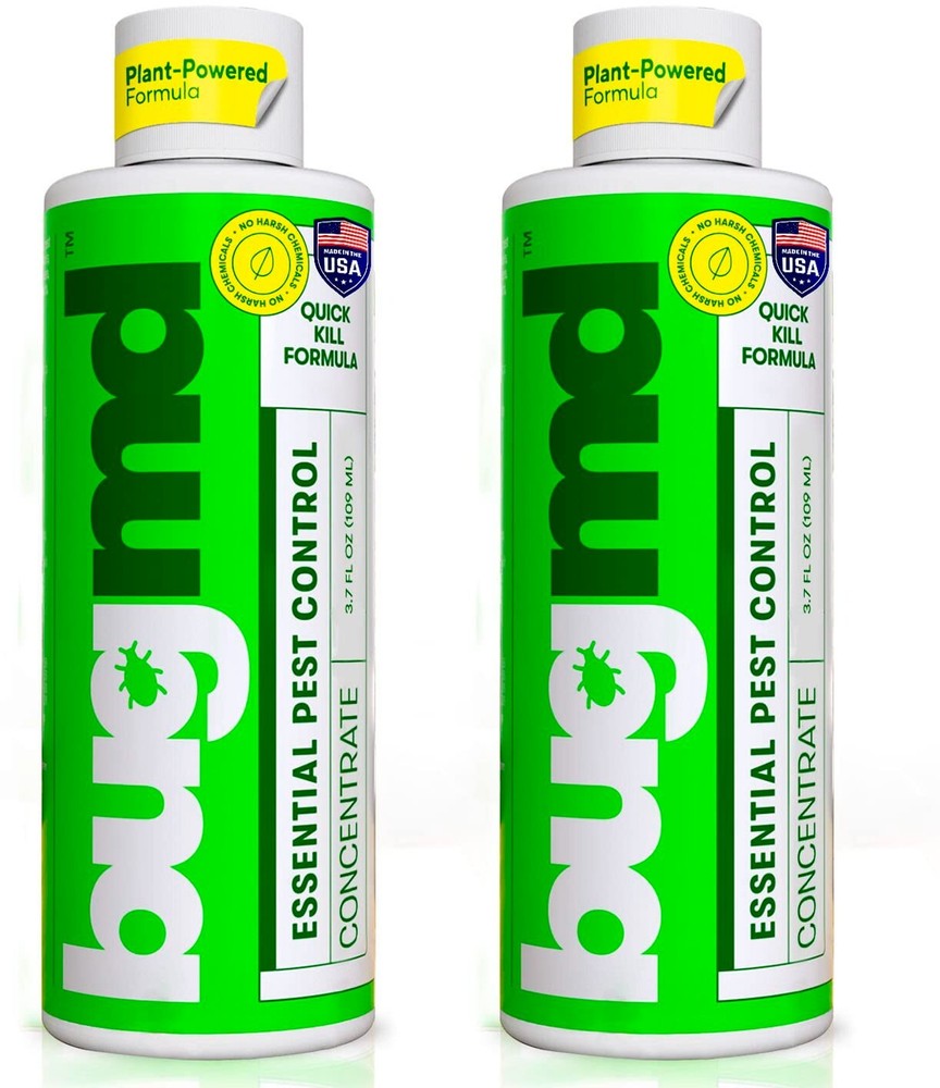Pack of Two - BUG MD Essential Oils Concentrate 3.7 Oz Safely Kills Bugs x2