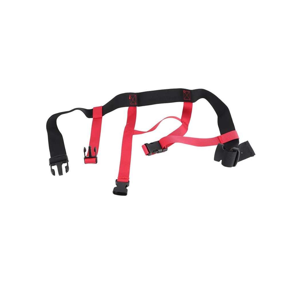 Snowboard Training Harness Black Red Nylon Material Adjustable Controlling Speed