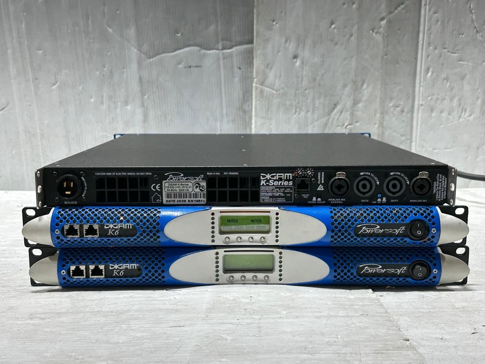 Powersoft Non-DSP K6 7200W Power Amplifier #209-12 (One) TrueHeartSound