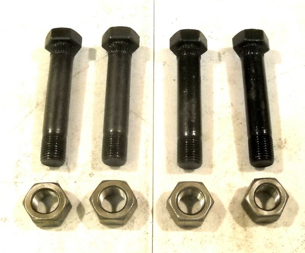 4 Pack 3" Standard Shackle Bolts with Locknuts fits Dexter Trailer Axle