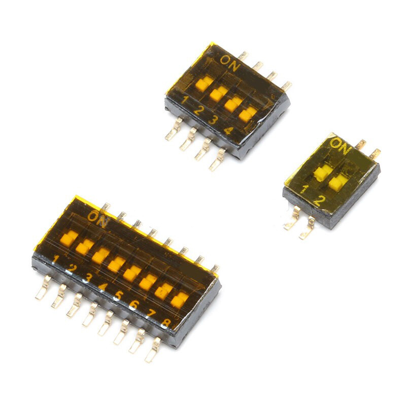 2 Way 4 Way 8 Way Low Profile SMD DIP PCB Switch Pitch 1.27mm Toggle Switch