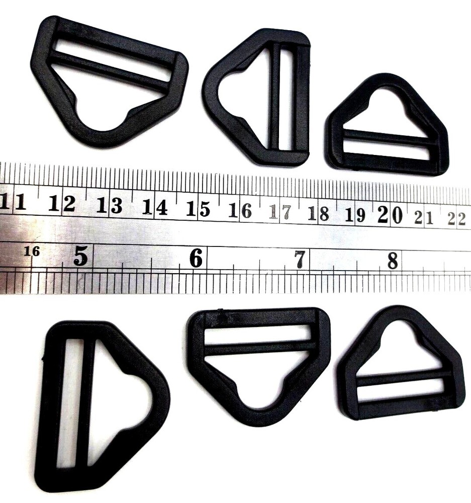 Strap Clip Triangle Holder, Fits 1",  25mm Wide Webbing Strap, Durable Plastic