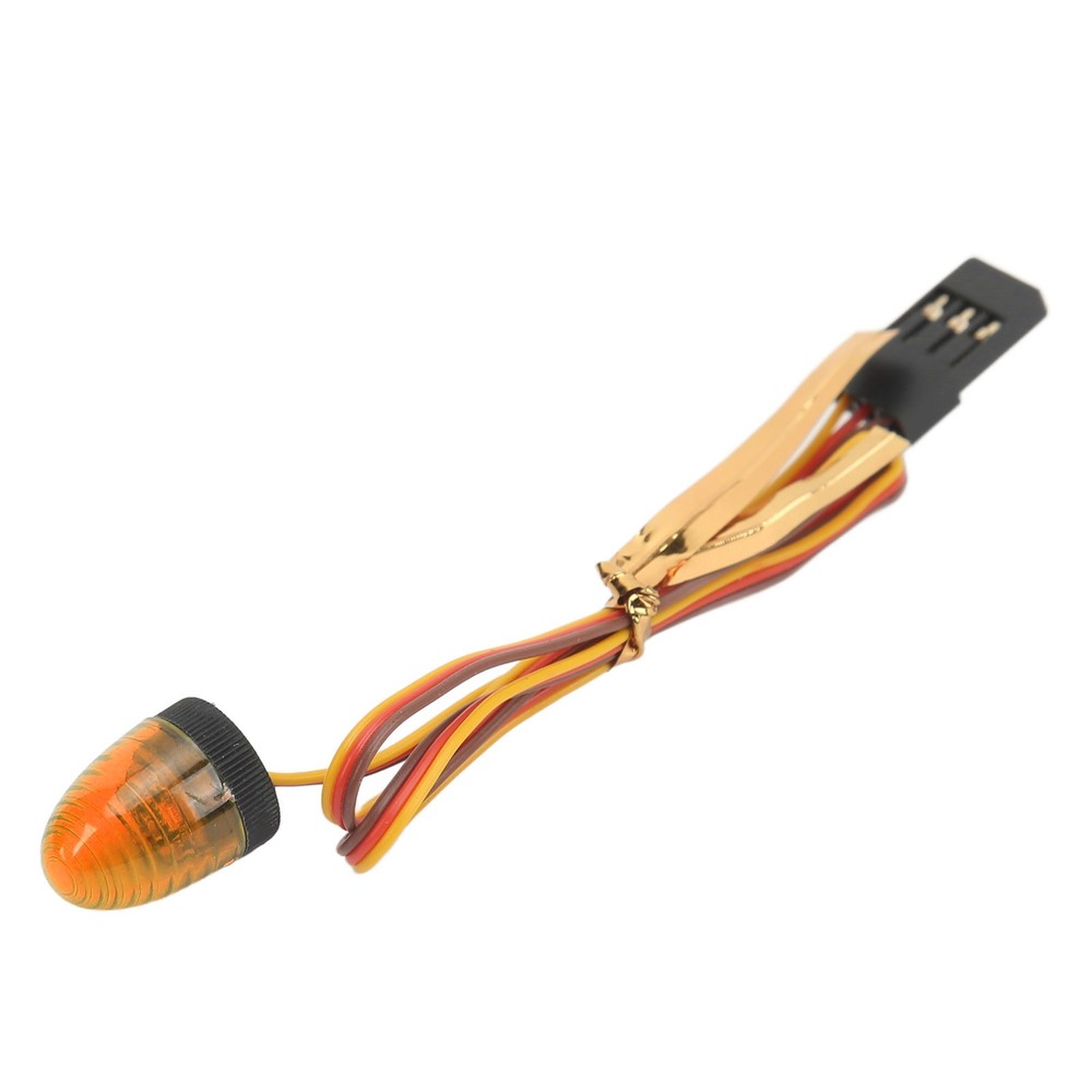 Yellow RC Car Alarming Light 5 Light Modes High Simulation Round Compact